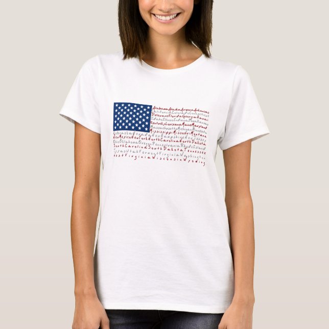 Drapeau patriotique USA T-shirt (Devant)