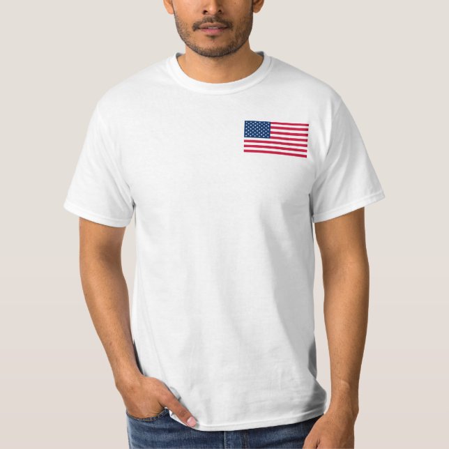 Drapeau patriotique USA T-shirt (Devant)