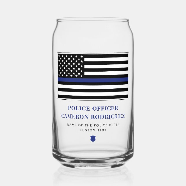 Drapeau personnalisé de l'officier de police de la (Recto)