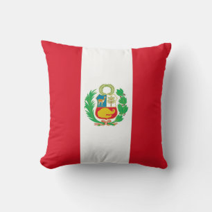Drapeau Péruvien sur Coussin MoJo Américain