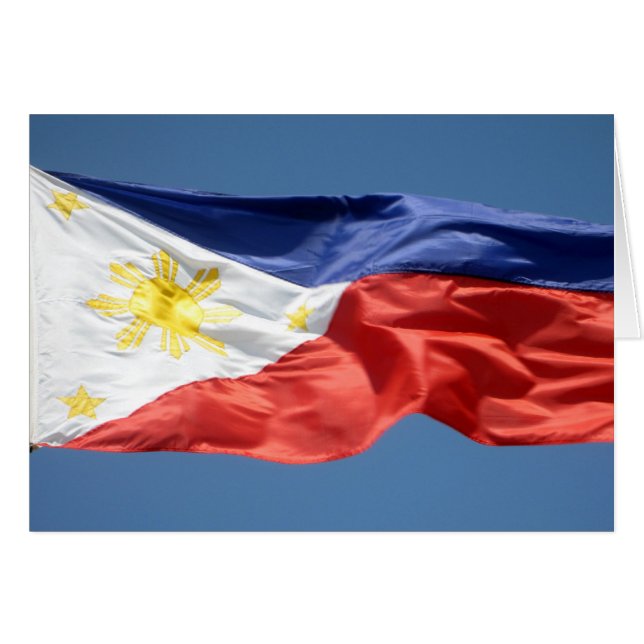 drapeau philippin bleu (Devant horizontal)