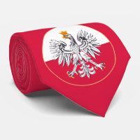 Drapeau polonais avec aigle, Pologne Cravate d'ent