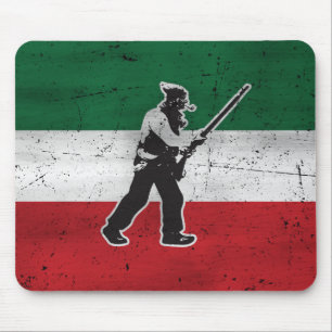 Drapeau Québec und Patriote Henri Julien érodé Mousepad