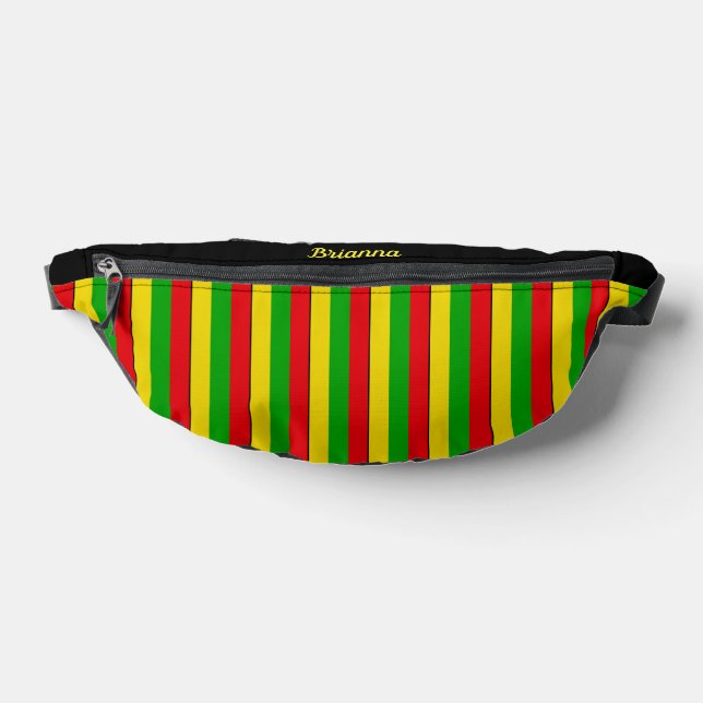 Drapeau Rasta - Bandes colorées (Poser)