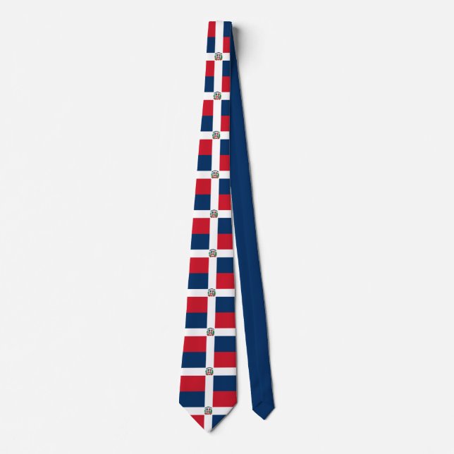 Drapeau République Dominicaine Cravate (Devant)