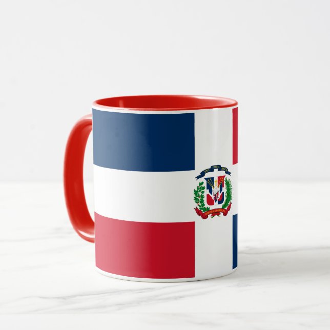 Drapeau République Dominicaine Mug (Devant gauche)
