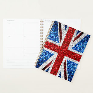Drapeau rouge bleu blanc brillant parties scintill