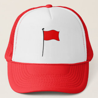 Drapeau rouge : casquette
