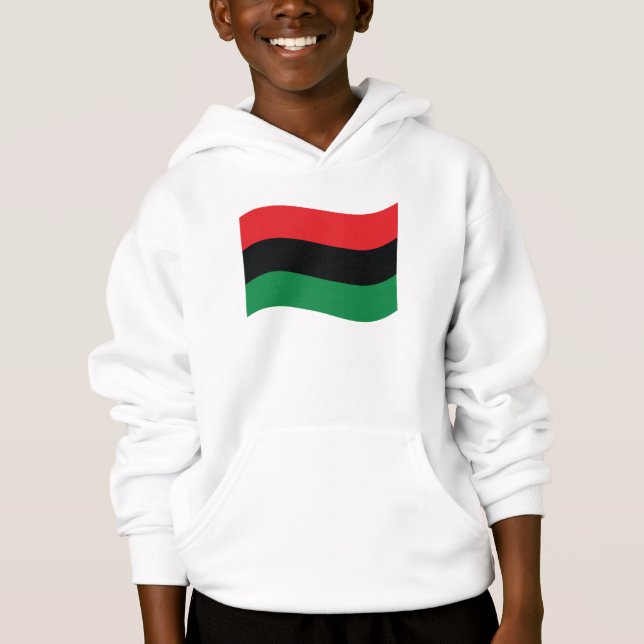 Drapeau rouge, noir et vert (Devant)