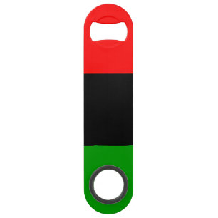 Drapeau rouge, noir, vert d'Africain de casserole