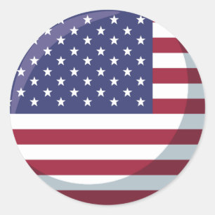 Drapeau Runder Aufkleber