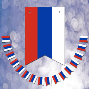 Drapeau russe et bannières de fête Russie / Mariag