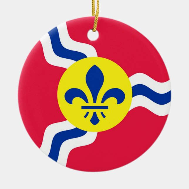 Drapeau Saint-Louis, Saint-Louis, Ornement de Noël (Devant)