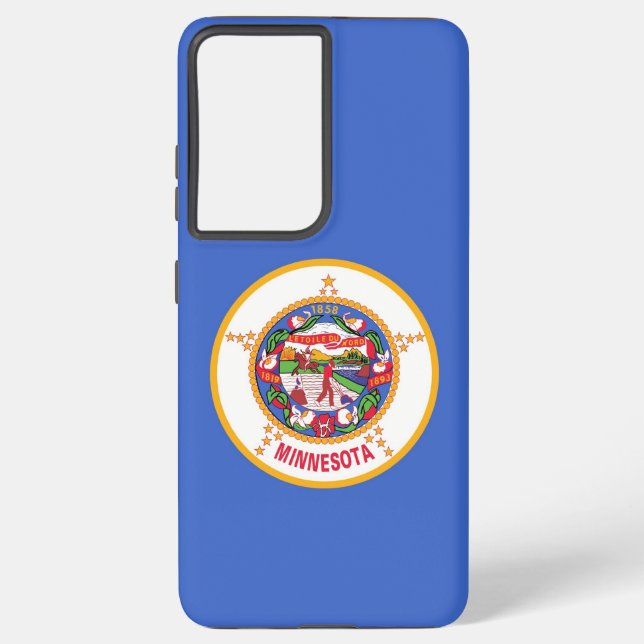 Drapeau Samsung Galaxy S21 Ultra Coque Minnesota (Verso)