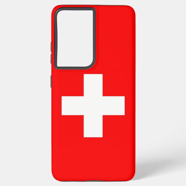 Drapeau Samsung Galaxy S21 Ultra Coque Suisse (Verso)