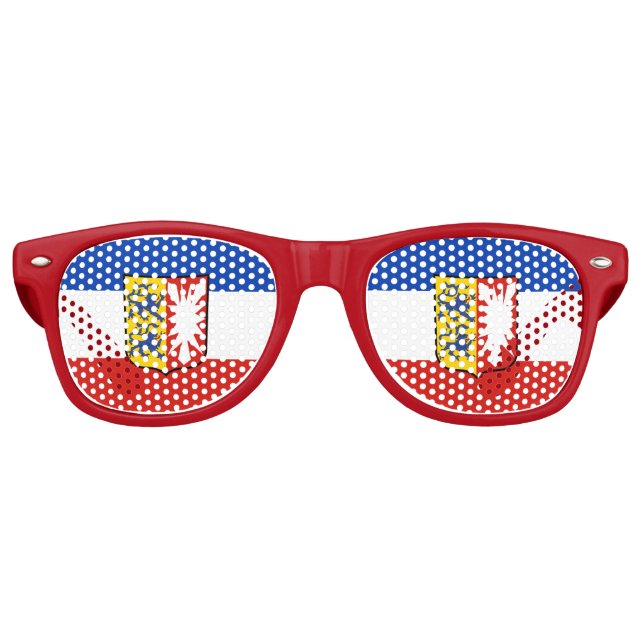Drapeau Schleswig-Holstein Lunettes de soleil rétr (Devant)