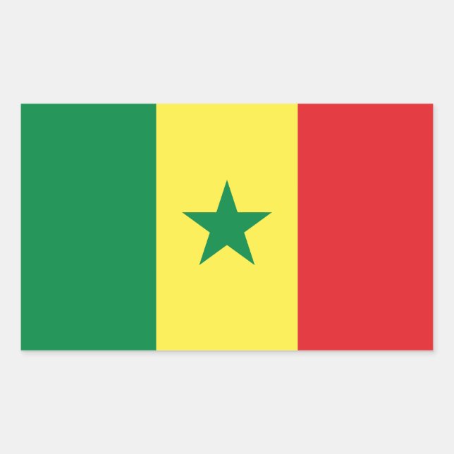 Drapeau sénégalais Stickers (Devant)