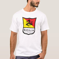 Drapeau sicilien Trinacria Personnaliser T-Shirt