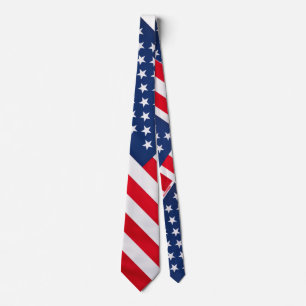 Drapeau Stars and Stripes cravate patriotique