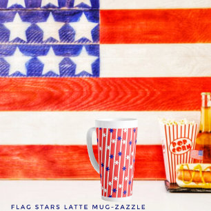 Drapeau Stars Latte Mug