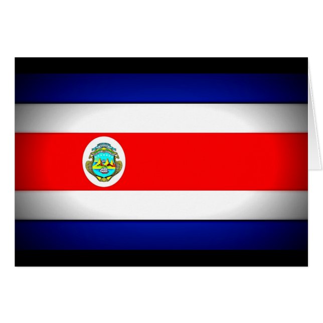 Drapeau stylisé du Costa Rica (Devant horizontal)