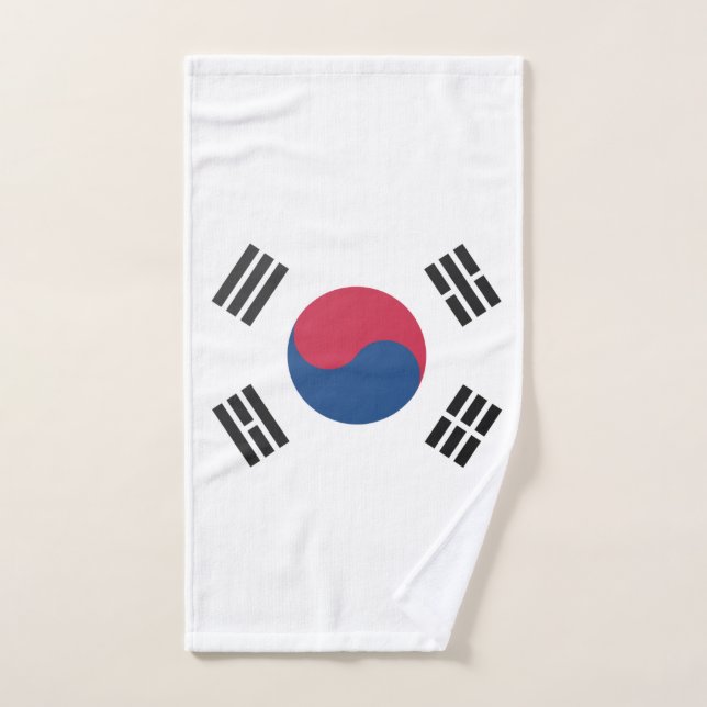 Drapeau sud-coréen (Serviette à main)