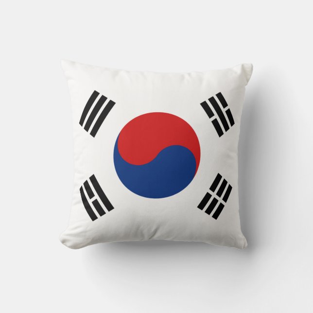 Drapeau sud-coréen x Coussin du drapeau (Recto)