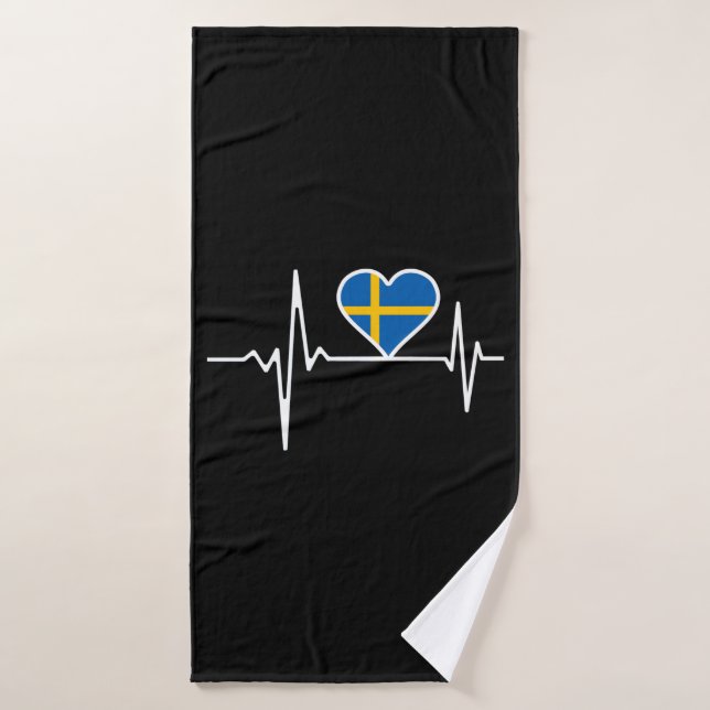 Drapeau suédois (Serviette de bain)