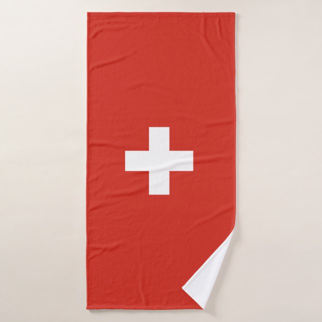 Drapeau suisse (Serviette de bain)