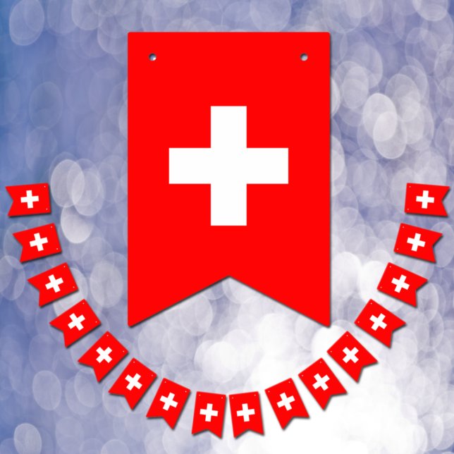 Drapeau suisse & fête Suisse Bannières / Mariages (Créateur téléchargé)