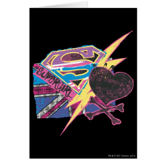 Drapeau supergirl et os croisés (Devant)