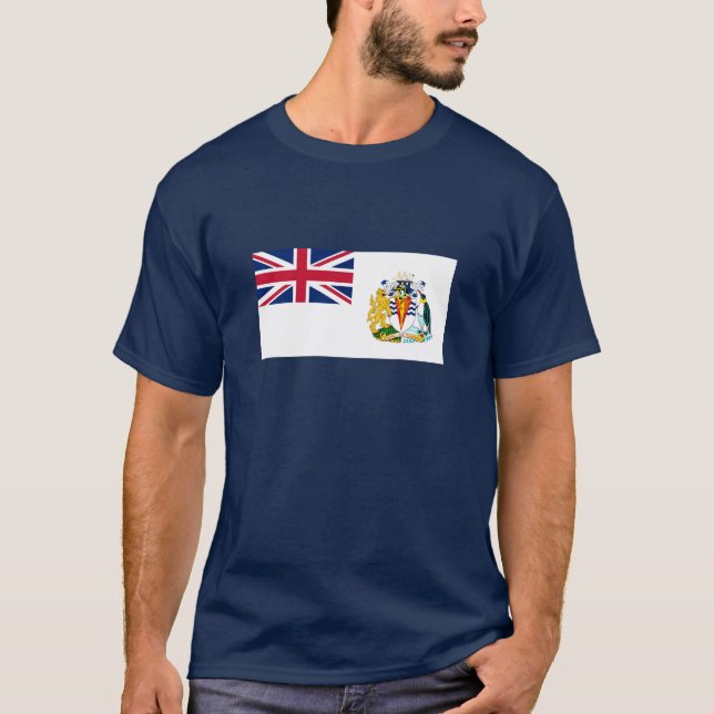 Drapeau T-shirt du Territoire de l'Antarctique bri (Devant)