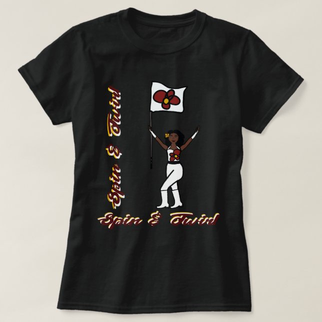 Drapeau T-shirt Fleur rouge (Design devant)