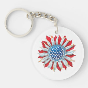 Drapeau Tournesol Américain 4 juillet Femmes Homme