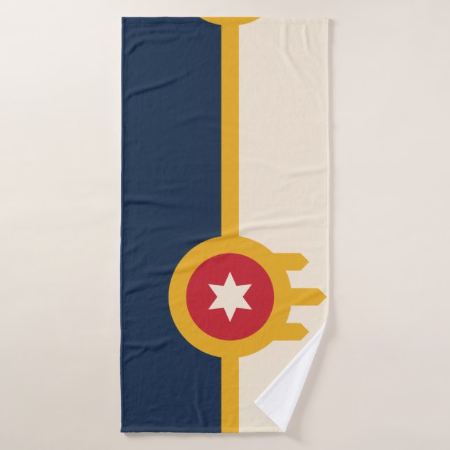 Drapeau Tulsa serviette (Serviette de bain)