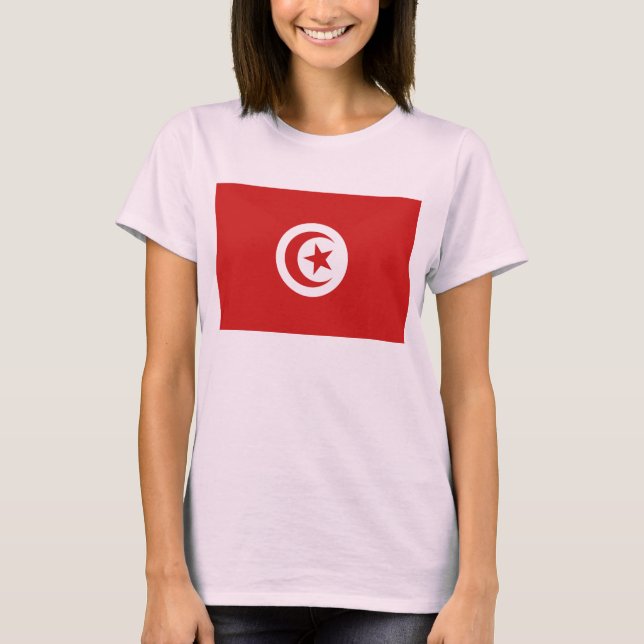 Drapeau tunisien x Carte T-shirt (Devant)