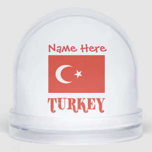 Drapeau turc de la Turquie Personnalisation rouge 