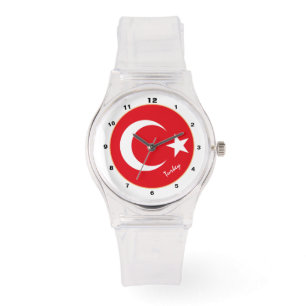 Drapeau turc montre, Turquie mode / design montre