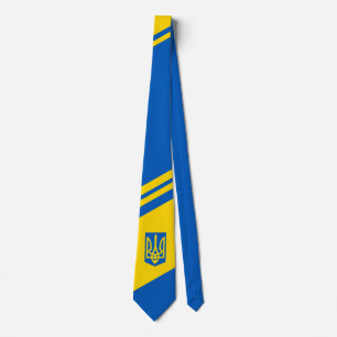 Drapeau ukrainien. Armoiries. Cravate Truzyb