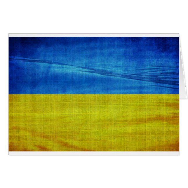 Drapeau ukrainien stylisé (Devant horizontal)