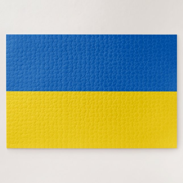 Drapeau ukrainien (Ukraine) Puzzle (Horizontal)