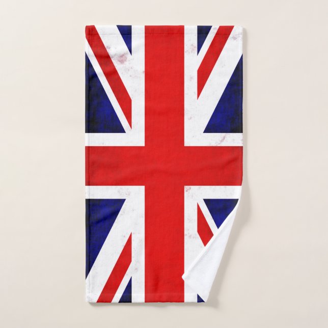 Drapeau Union Jack britannique (Serviette à main)