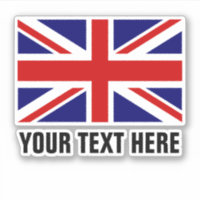 Drapeau Union Jack britannique autocollants de vin