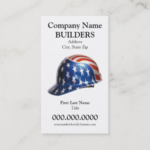 Drapeau US Construction Casquette dur Carte Goudy 