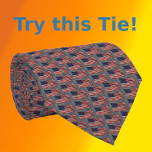 Drapeau US cravate stylish étoiles et rayures