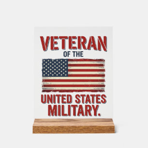 Drapeau USA de vétéran vintage dessin vectoriel mi