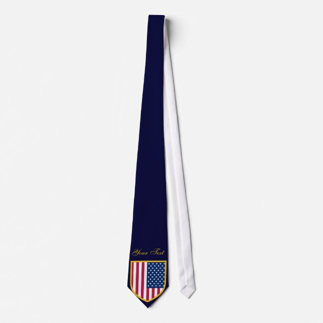 Drapeau USA Personnalisé American Pride Cravate (Devant)
