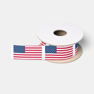 Drapeau USA Ruban en Satin Drapeaux Américains Pat