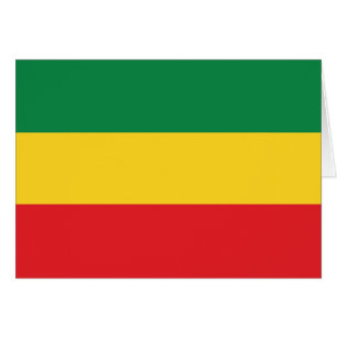 Drapeau vert, jaune et rouge