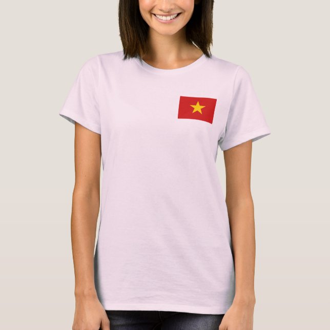 Drapeau Vietnam + Carte T-shirt (Devant)